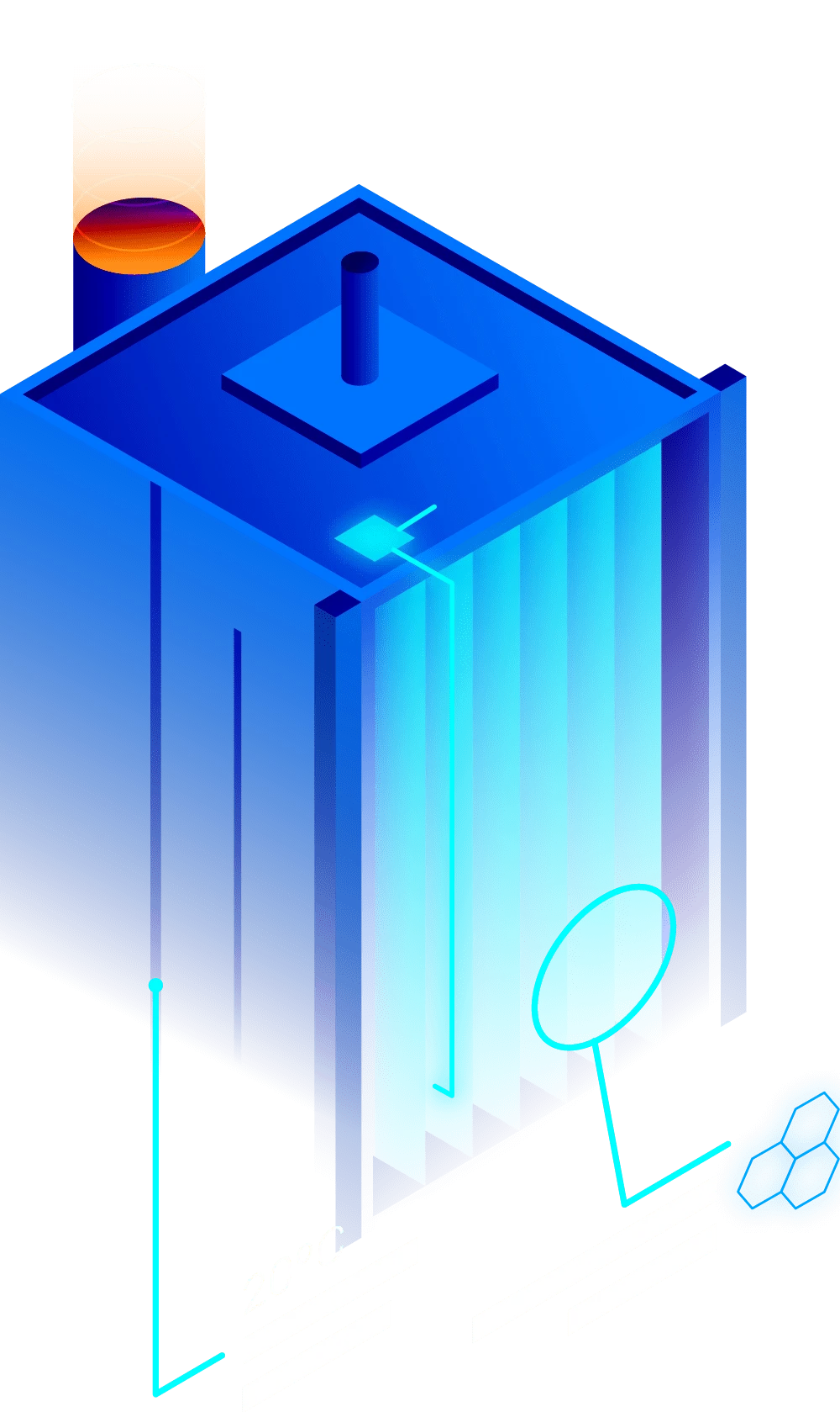 Klimaanlage online kaufen in Österreich, moderne Illustration.